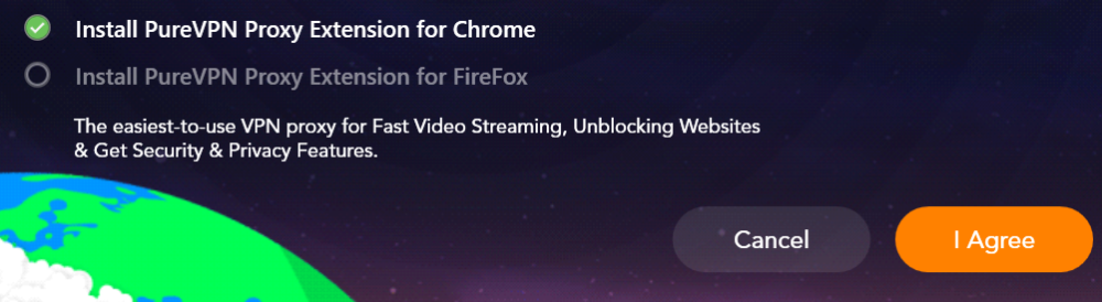 PureVPN har proxy-utvidelse for Chrome