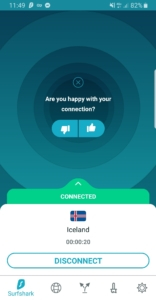 Surfsharks Android-app