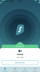 Surfsharks iOS-app
