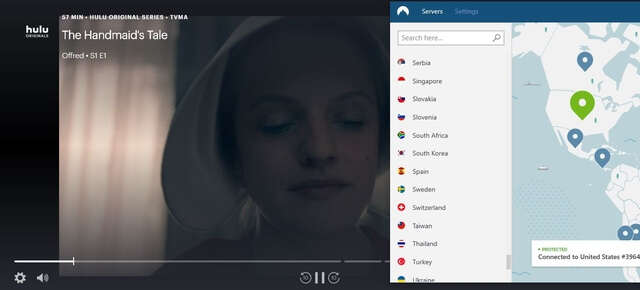 hulu med nordvpn
