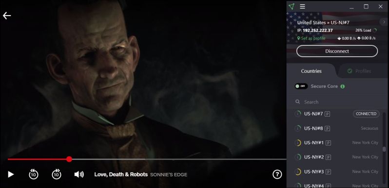 Proton VPN fjerner blokkeringen av Netflix