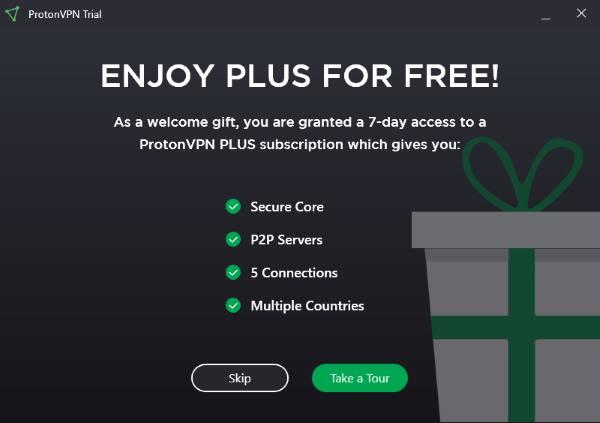 Proton VPN-omtale, gratis prøveperiode