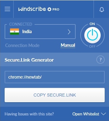 Windscribe &ndash; servervalg